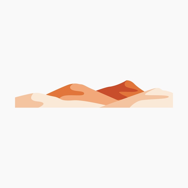 Woestijnlandschap illustratie