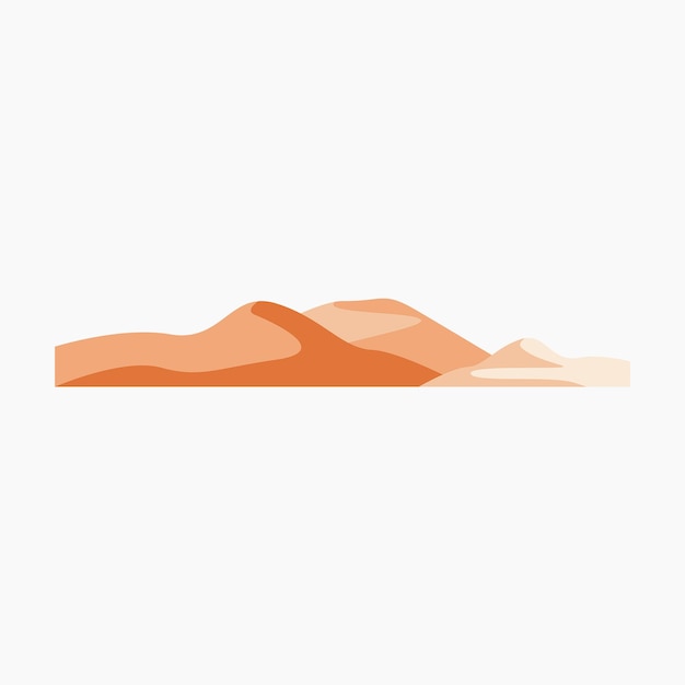 Woestijnlandschap illustratie