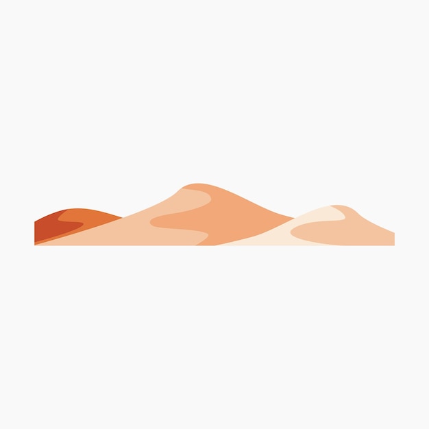 Woestijnlandschap illustratie