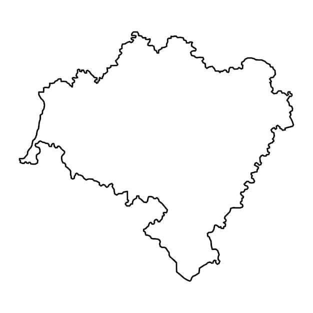 Woiwodschap Neder-Silezië kaart provincie Polen Vector illustratie