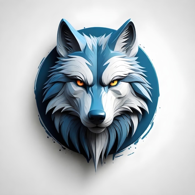 WOLF 3D VECTOR LOGO illustratieontwerp