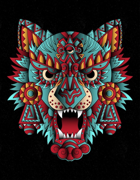 Wolf actec mexico art