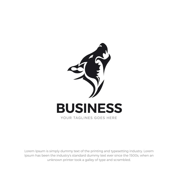 Wolf business logo design