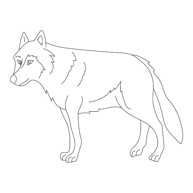 Wolf Clipart Cartoon Wild Animals Clipart Set for Lovers of Wildlife