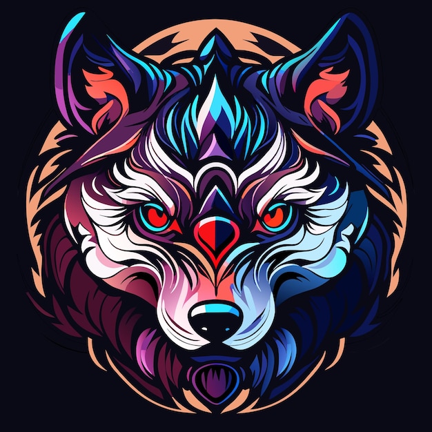 Wolf concept collection isolated graphic art