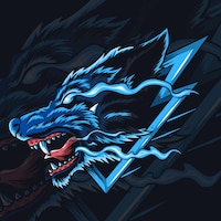 Wolf esport logo or mascot.