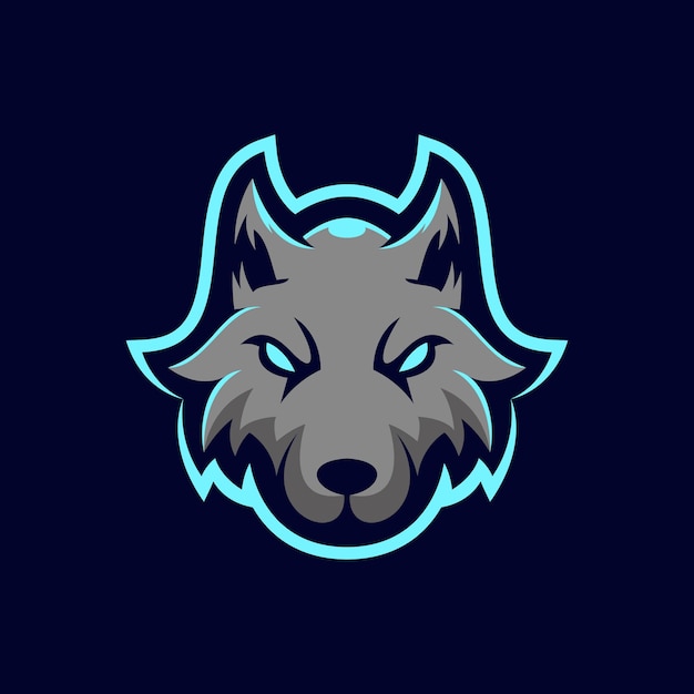 Vector wolf esports logo