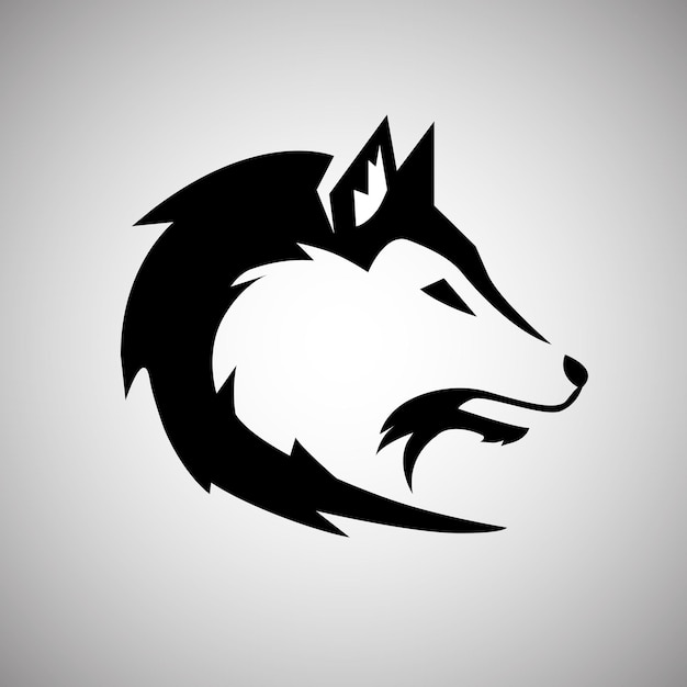 Premium Vector | Wolf face logo design vector symbol template design ...