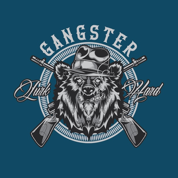 Wolf gangsters vector 2