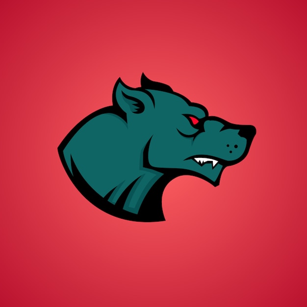 Wolf head icon.  element for logo, label, emblem, mascot.  illustration