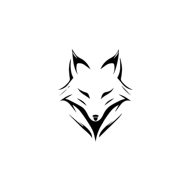 wolf head logo design vector symbol creative graphic idea,mascot