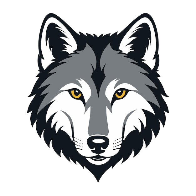 wolf head logo illustratie