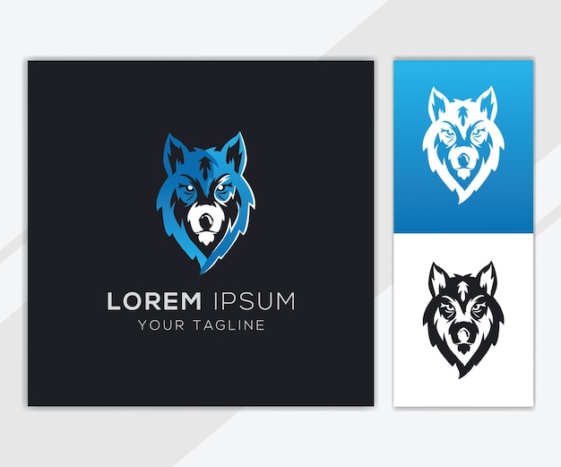 Wolf Head logo template