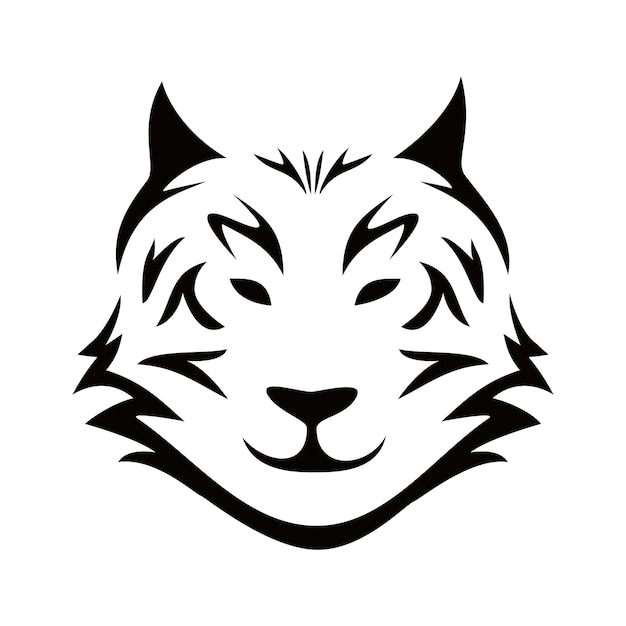 wolf head logo vector design animal sign and symbol