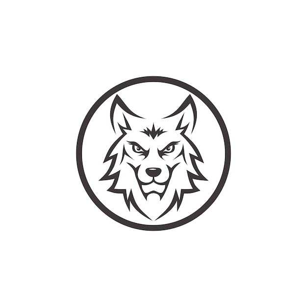 Wolf head logo