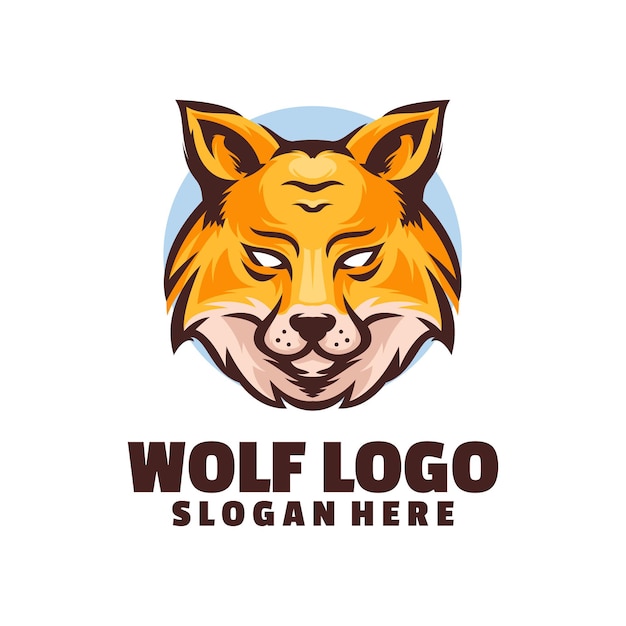 Wolf head logo