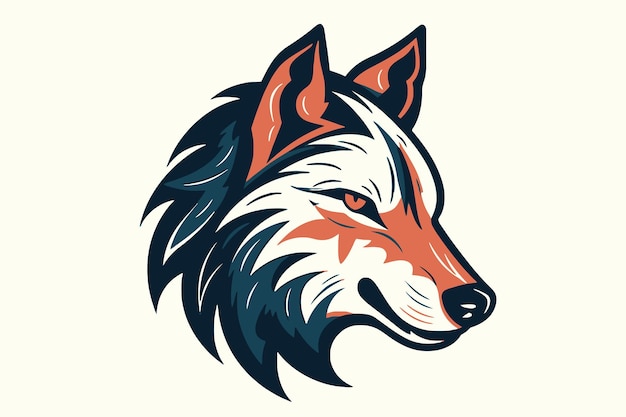 wolf head vector logo