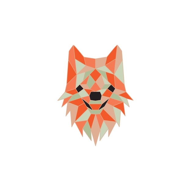 Wolf hoofd geometrie