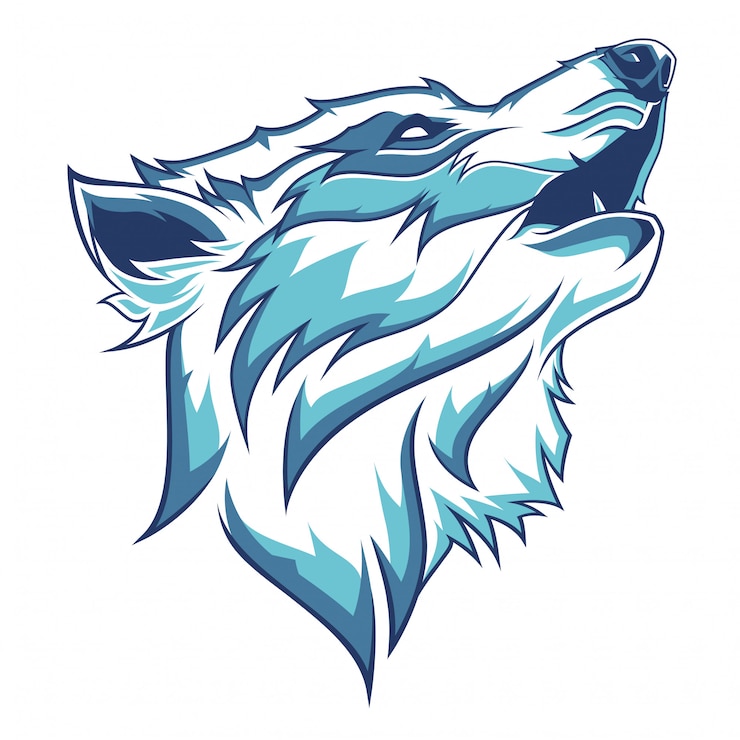 Vector wolf hoofd illustratie