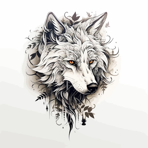 wolf hoofd tatoeage
