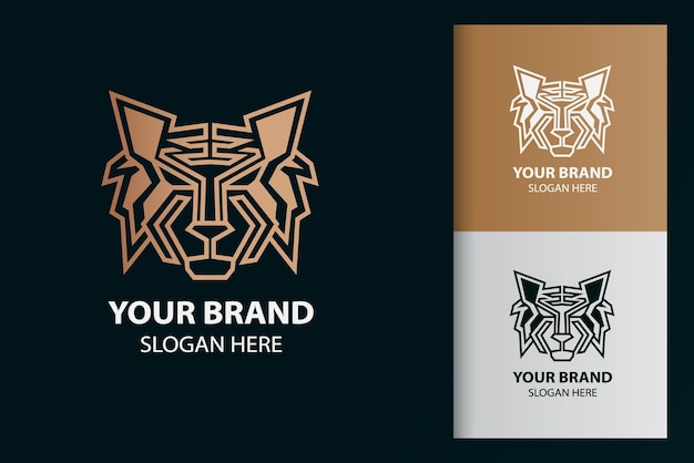 Wolf lijntekeningen logo-ideeën en inspiratie voor zakelijke brandingontwerpen