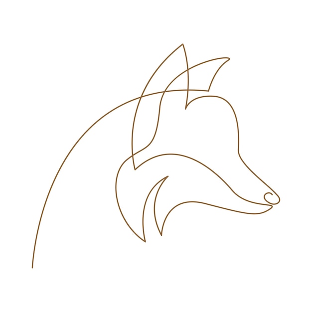 Design del logo della linea lupo