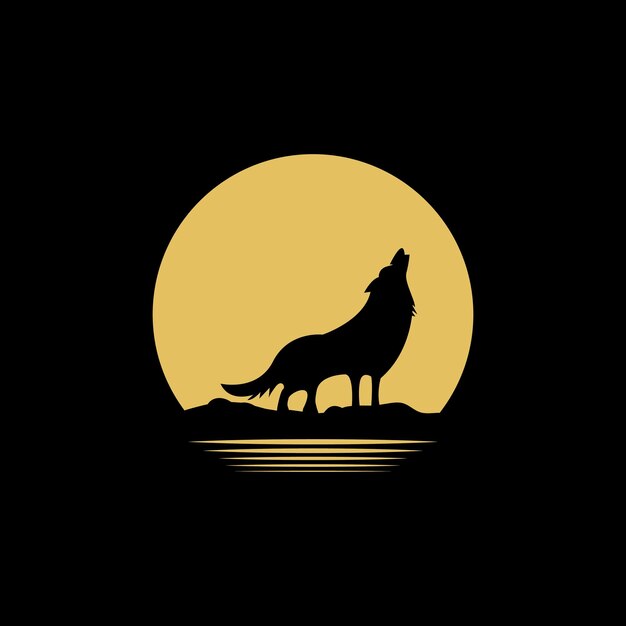 Wolf logo en vector