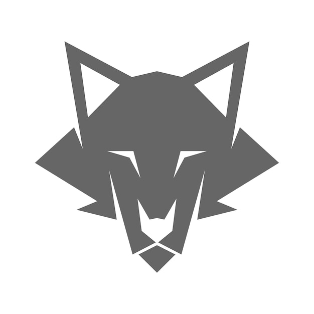 狼のロゴ アイコン デザイン