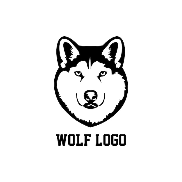 Wolf logo illustratie vector ontwerp