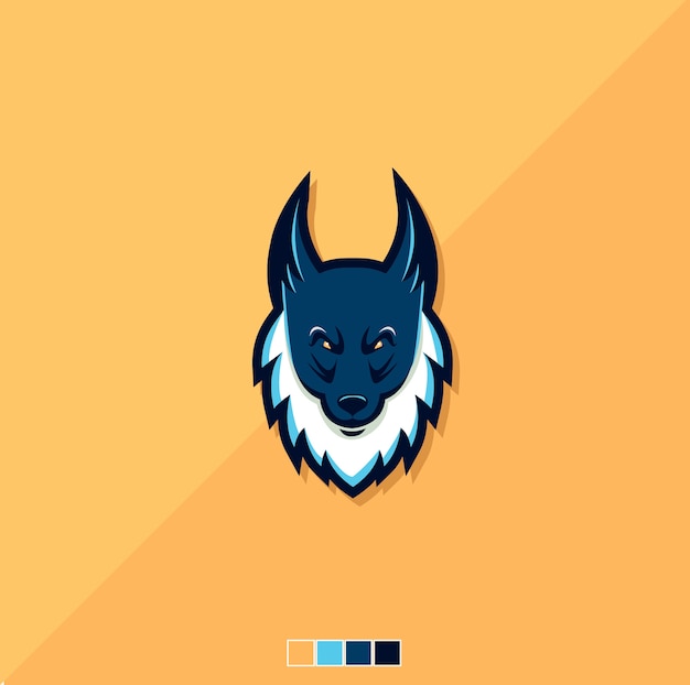 Wolf logo mascot