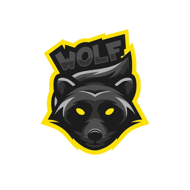 Wolf logo mascot