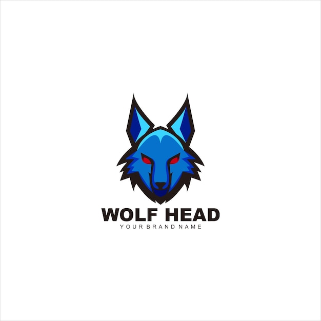 wolf logo mascotte illustratie vector