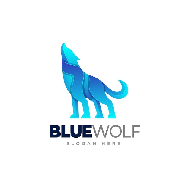 Wolf logo template