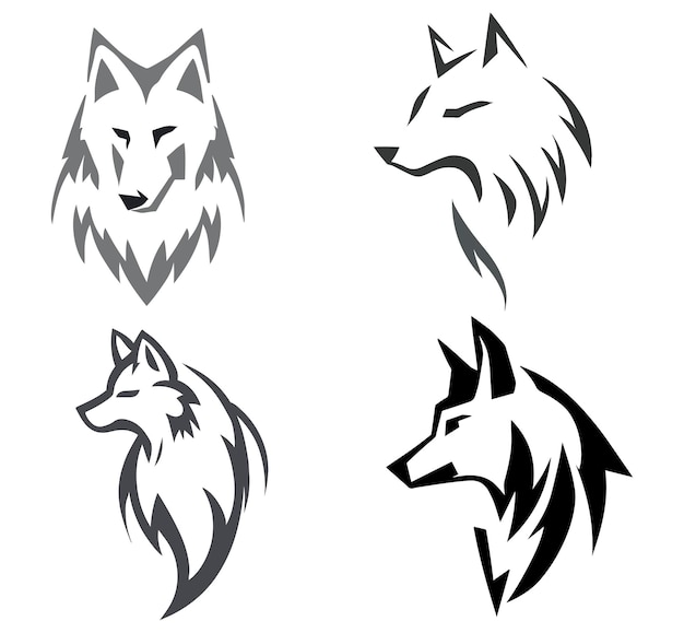 wolf logo wolf vector black wolf