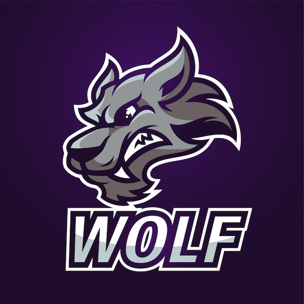 Vector wolf logo