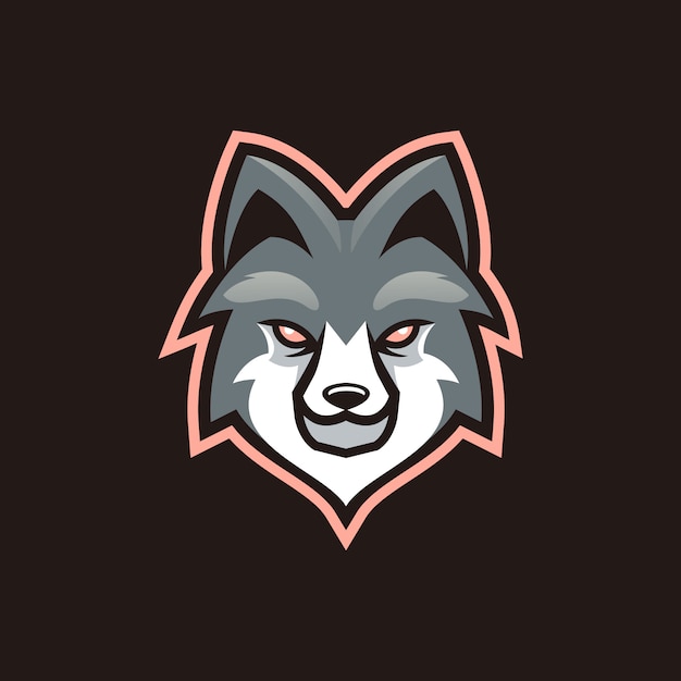 Wolf mascot esport design