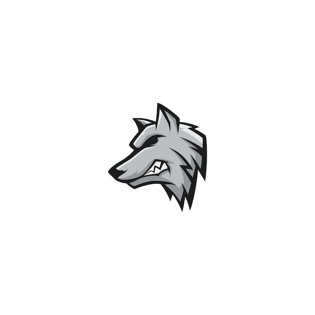 Vector wolf mascot logo design vector character