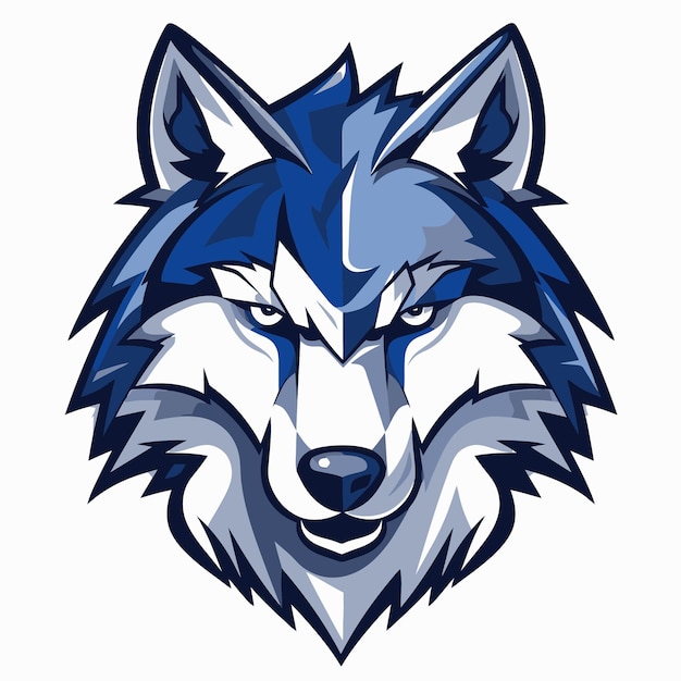 Vector wolf mascot