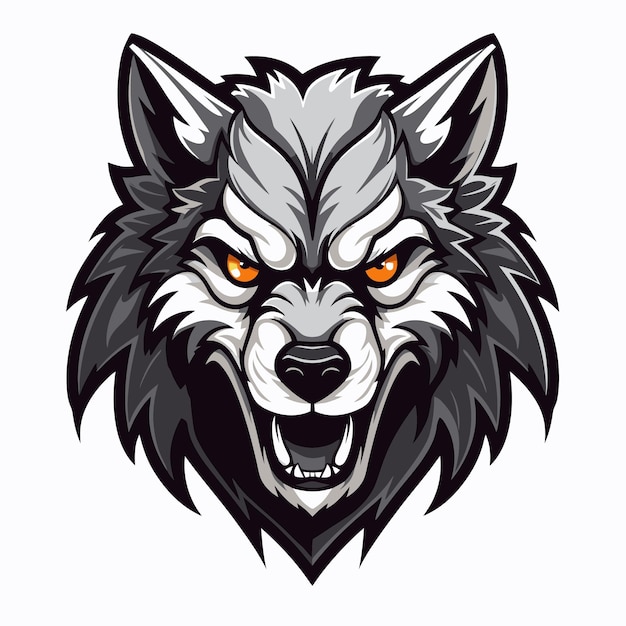 Premium Vector | Wolf mascot