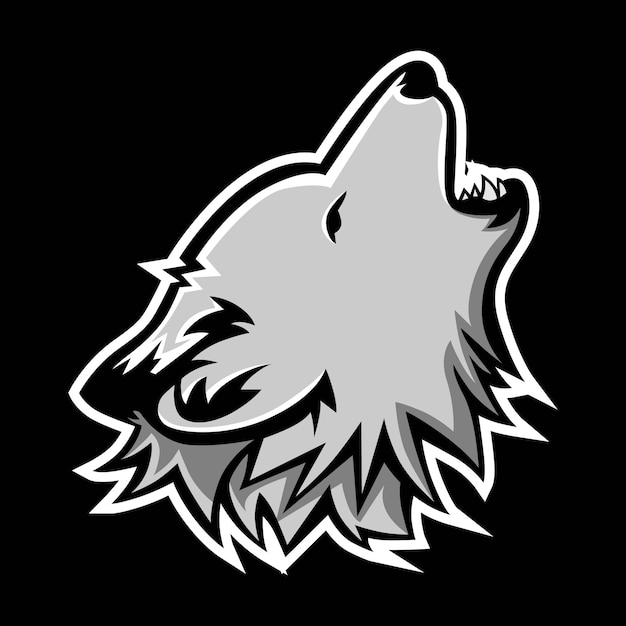 Wolf mascotte logo