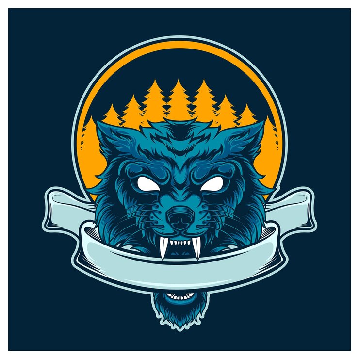 Wolf natural blue