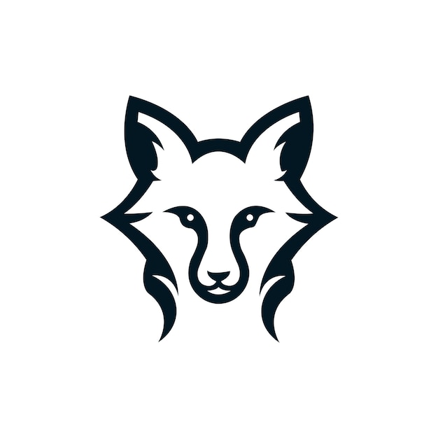 Vector wolf of vos symbool