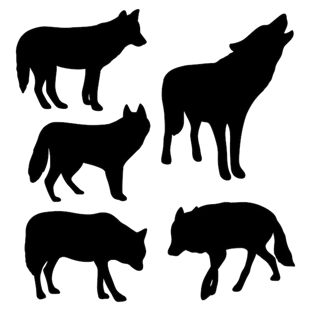 Wolf silhouet bundel