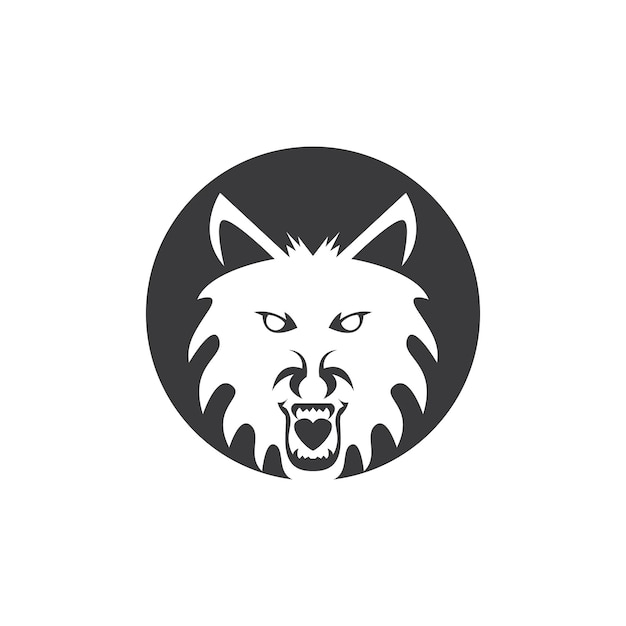 Wolf Silhouette Icon And Symbol Vector Template Illustration