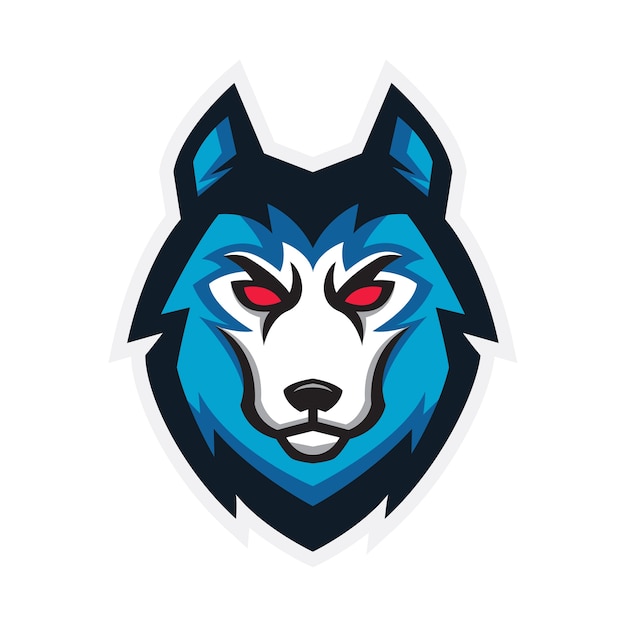 Wolf sport logo gaming concept