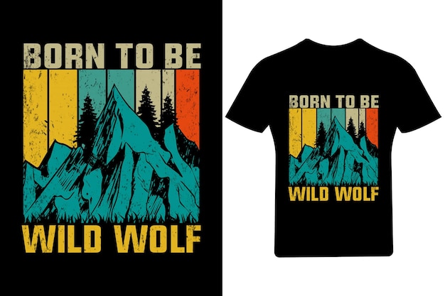 Disegno della maglietta del lupo o disegno del poster del lupo o disegno della camicia del lupo, citazioni che dicono, lupo,
