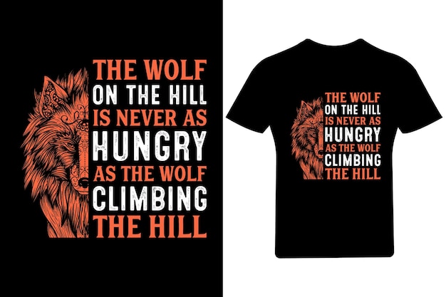 Wolf t-shirt design or Wolf poster design or Wolf shirt design, quotes saying, Wolf,