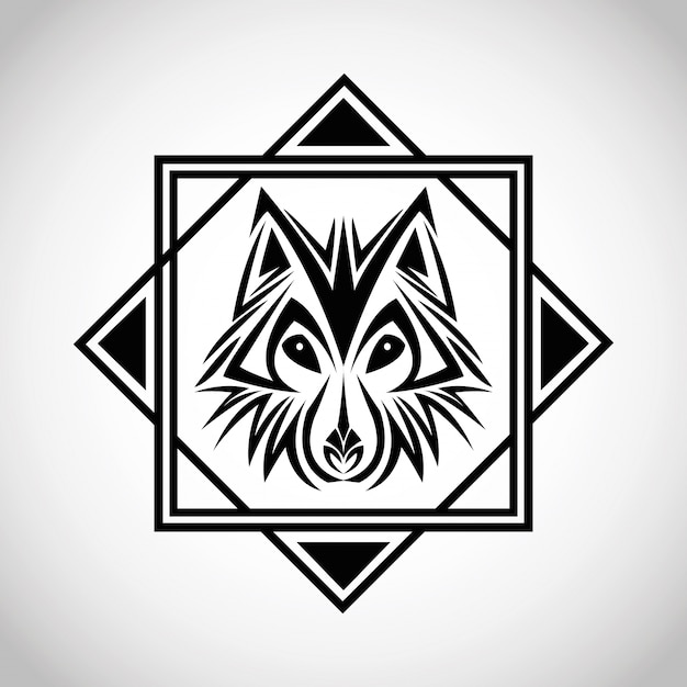 wolf tattoo animal design