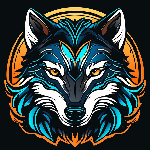 The Wolf Vector Illustration