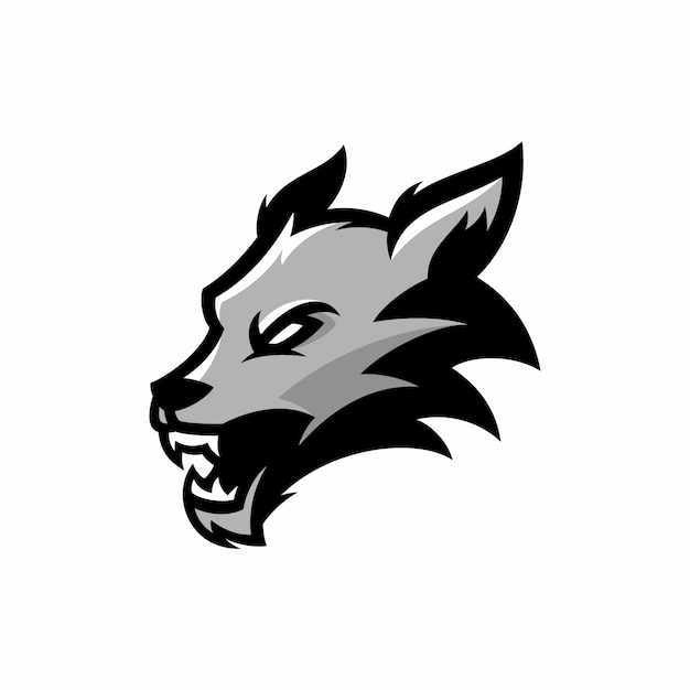 Wolf - vector logo/icon illustration mascot